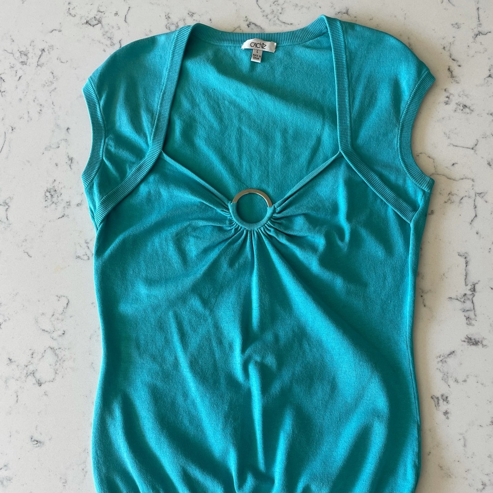 Turquoise shirt